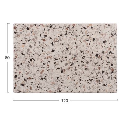 TABLETOP RECTANGULAR HM5630.16 WERZALIT 120X80cm. TERRAZZO 5766