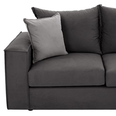 Corner Sofa “MONZA”, interchangeable, 3 pcs, grey