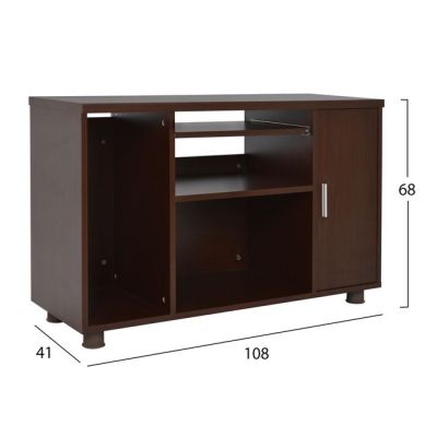 Professional office cabinet in wenge color HM2051.12 80x40x118 cm.