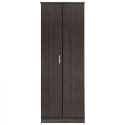 Wardrobe 2 Door with 3 Selves HM337.01 Zebrano 60x42x180