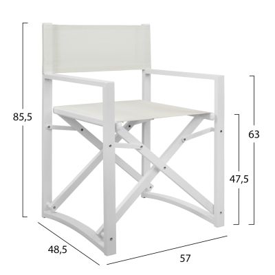 ДИРЕКТОРСКИ СТОЛ АЛУМИНИЕВ DUPRE HM5094.02 БЯЛ ЦВЯТ 57x48,5x85.5Hcm.