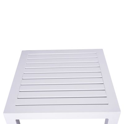 Aluminum Table HM5402.01 White 45x45x45,5 cm