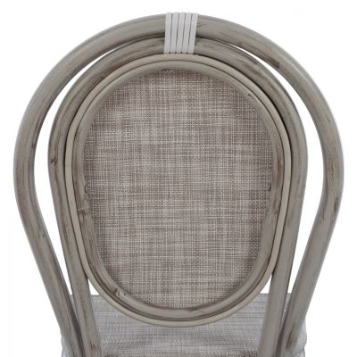 Алуминиев стол Bamboo Look Patina Grey с текстова линия 45x57x88 см HM5109