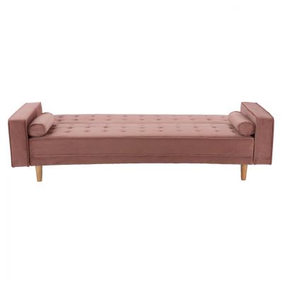 SOFA-BED SALVADOR HM3150.12 VELVET DUSTY PINK 224X88X84cm.