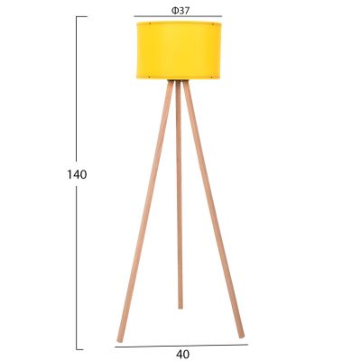 ПОДОВА ЛАМПА В ЕКРЮ И ЖЪЛТО HM7272.15 Φ38x145см.