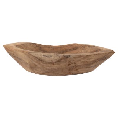 ДЕКОР ЗА МАСА КУПА HM9632 ОТ ТИКОВО ДЪРВО 30x6x13Hcm.