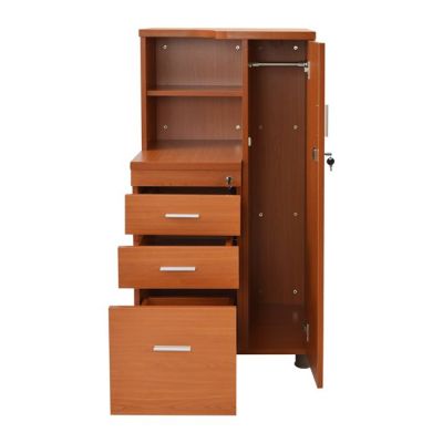 Professional office cabinet-wardrobe cherry color HM2052.03R 60x46x120