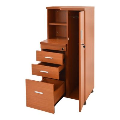 Professional office cabinet-wardrobe cherry color HM2052.03R 60x46x120