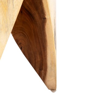 STOOL ONYX HM9755 SOLID SUAR WOOD IN NATURAL COLOR-CLAW SHAPE Φ30Χ40Hcm.