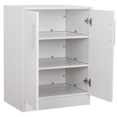 SHOE CABINET EMERIE MELAMINE WHITE 60x40x80Hcm.HM2206.05