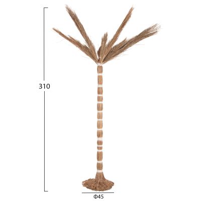 DECORATIVE TREE TROPIC HM4323 COCONUT-STYLE MADE OF MENDONG GRASS 310Hcm.