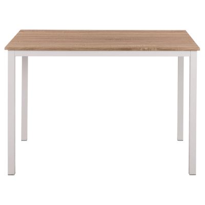 DINING TABLE GOOSE HM9532.02 SONAMA MDF-WHITE METAL LEGS 120X80Χ75Hcm.