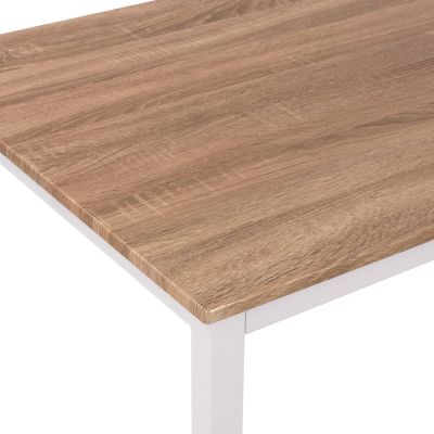 DINING TABLE GOOSE HM9532.02 SONAMA MDF-WHITE METAL LEGS 120X80Χ75Hcm.