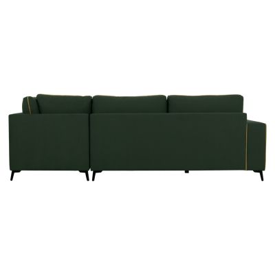 SOFA RIGHT CORNER DIVA HM3254.17R IN CYPRESS GREEN WATER-REPELLANT FABRIC 290x235x94Hcm.