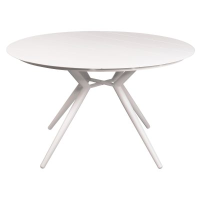 OUTDOOR TABLE ROUND HIGER HM6061.01 WHITE ALUMINUM Φ126Χ73Hcm.