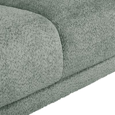 CORNER SOFA SYMMET HM3269.06 MINT FABRIC-GLOSSY ANTHRACITE LEGS 314x314x90-102Hcm.