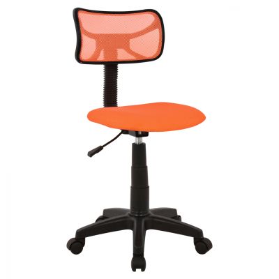 Office chair HM1026.02 orange with mesh fabric 40,5x50,5x91,5 cm.