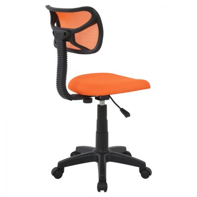 Office chair HM1026.02 orange with mesh fabric 40,5x50,5x91,5 cm.