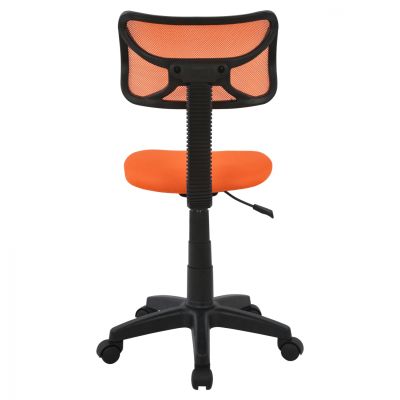 Office chair HM1026.02 orange with mesh fabric 40,5x50,5x91,5 cm.