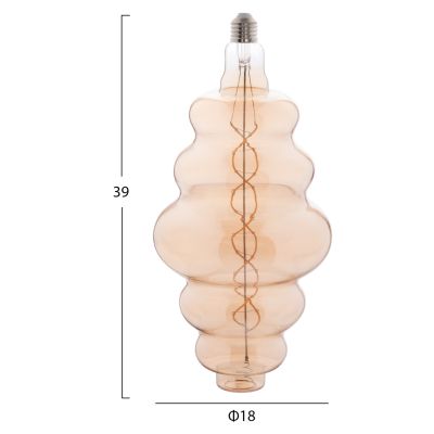 КРУШКА HM4056.02 LED НАЖКА 8W E27 3000K ЦВЯТ ЗЛАТО С ДИМУМ