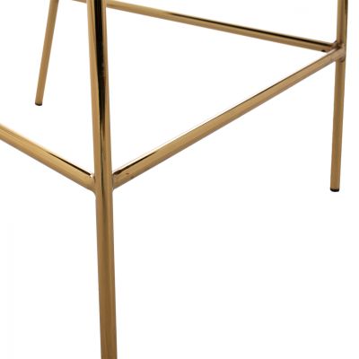 MEDIUM HEIGHT STOOL HM8734.03 GREEN VELVET GOLDEN FRAME 60x55x100Y cm.