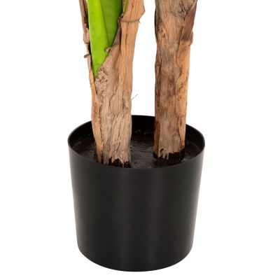 DECORATIVE SYNTHETIC PLANT HM7968 BANΑΝΑ TREE IN POT 123H cm.