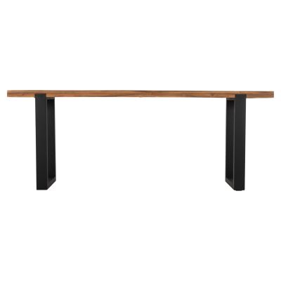 CONSOLE SHIRE HM9800 RECYCLED TEAK WOOD-BLACK METAL LEGS 240x50x90Hcm.