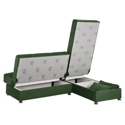 Corner Sofa with 2 Storage Spaces HM3134.07 Ege Cypress Green 188x145x84cm