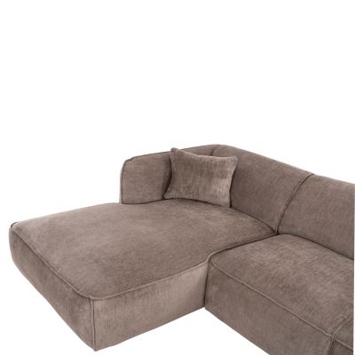 CORNER SOFA (LEFT) TREAT HM3277.02L DARK BEIGE FABRIC 270x163x74Hcm.