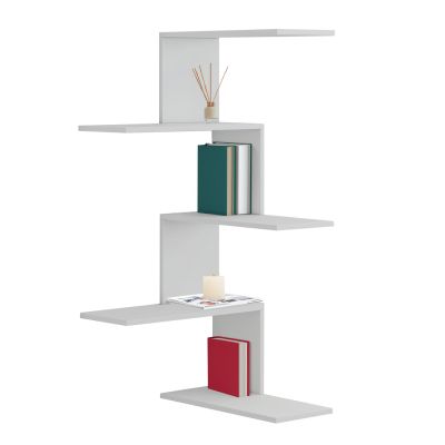 WALL SHELVES RORY HM8931.11 MELAMINE IN WHITE 22x51,5x109Hcm.