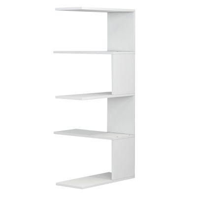 WALL SHELVES RORY HM8931.11 MELAMINE IN WHITE 22x51,5x109Hcm.