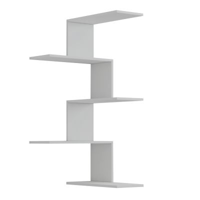 WALL SHELVES RORY HM8931.11 MELAMINE IN WHITE 22x51,5x109Hcm.