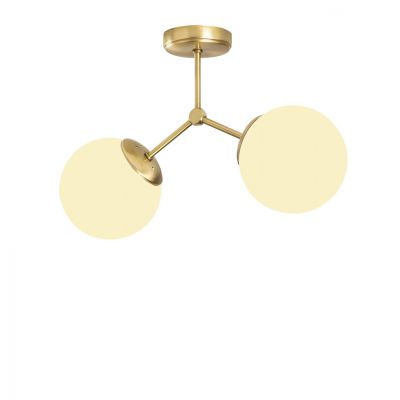 METALLIC PENDANT LIGHT IN GOLD AND WHITE HM7262 44Χ15Χ28 cm.