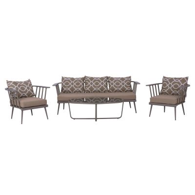 Set 4 pieces Living Room Aluminum HM5271.10 with pillows