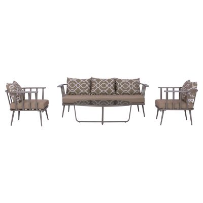 Set 4 pieces Living Room Aluminum HM5271.10 with pillows