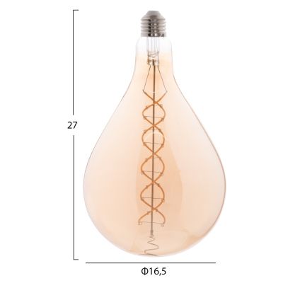 LIGHT BULB HM4052.02 LED FILAMENT 8W E27 3000K TEA COLOR DIMMABLE