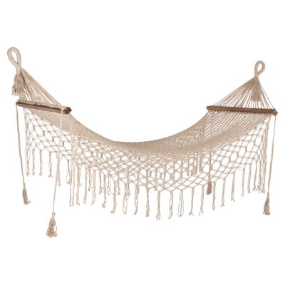 MACRAME HAMMOCK HM9346 BEIGE 200Χ100 cm