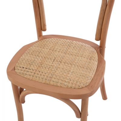 VIENNA WOODEN CHAIR FROM BEECH WOOD TO NATURAL HM8644.01 45x54x89 cm.