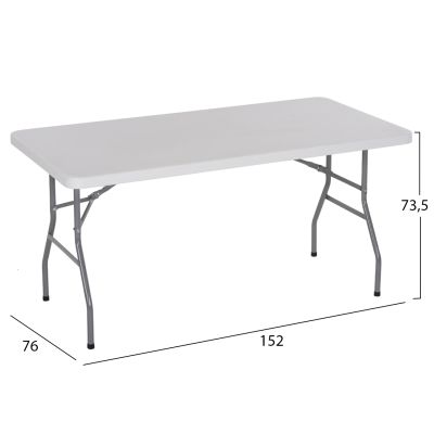 Table Catering-Conference HM5064 152Χ76Χ74 cm Foldable legs