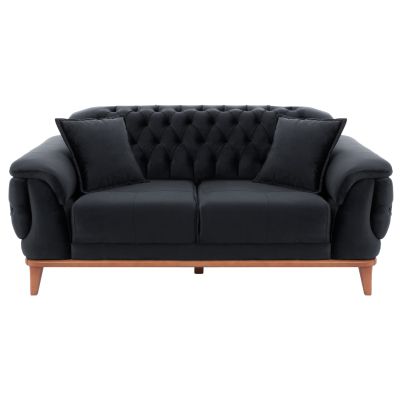 HM3250.01, BENNINGTON 2-seater sofa-bed, black,180x95x80