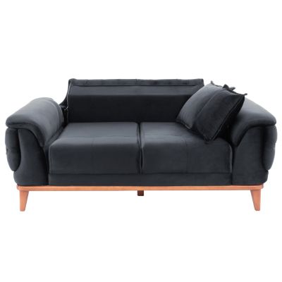 HM3250.01, BENNINGTON 2-seater sofa-bed, black,180x95x80