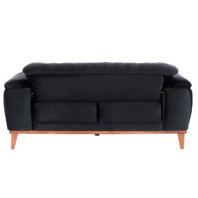 HM3250.01, BENNINGTON 2-seater sofa-bed, black,180x95x80