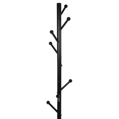 FLOOR STANDING HANGER HM9576.01 METALLIC 8 HANGING POSITIONS-BLACK Φ37x175Hcm.