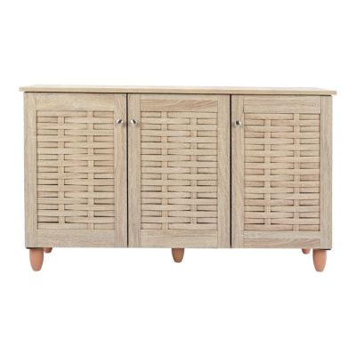 Shoe Cabinet Wooden 3 doors HM2211.02 Sonama 114x34x68