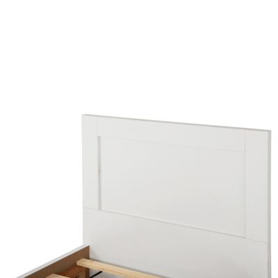 BED MELANY HM346.05 WITH 1 DRAWER- WHITE 90X190 cm.