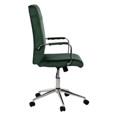 OFFICE CHAIR JOSEF HM1181.03 CYPRESS GREEN VELVET-INOX BASE 58x61x105-113Hcm.