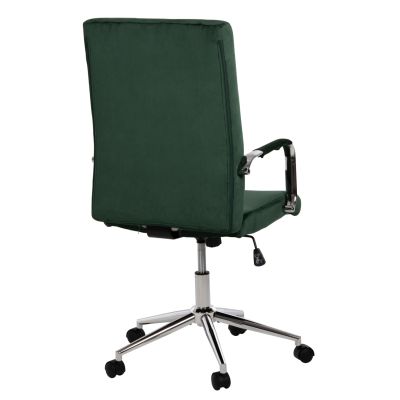 OFFICE CHAIR JOSEF HM1181.03 CYPRESS GREEN VELVET-INOX BASE 58x61x105-113Hcm.