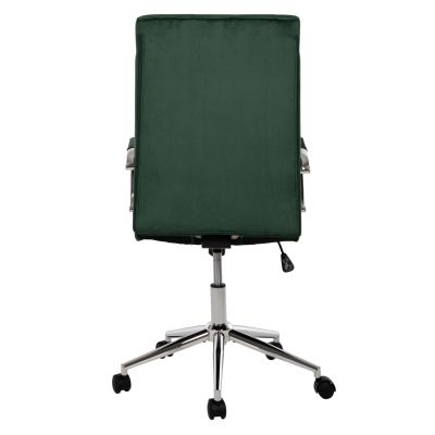 OFFICE CHAIR JOSEF HM1181.03 CYPRESS GREEN VELVET-INOX BASE 58x61x105-113Hcm.