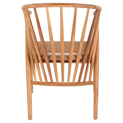 ARMCHAIR PERMAINE HM9825 TEAK WOOD-SYNTHETIC ROPE IN NATURAL COLOR 57.5x59.5x82Hcm.