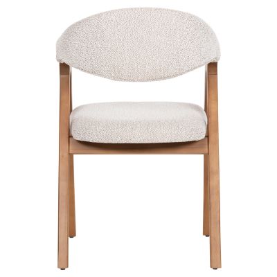 DINING ARMCHAIR ENOR HM18020.01 BEECH WOOD IN NATURAL-FABRIC BEIGE 53x59x81Hcm.